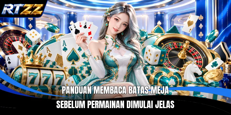 Panduan membaca batas meja sebelum permainan dimulai jelas